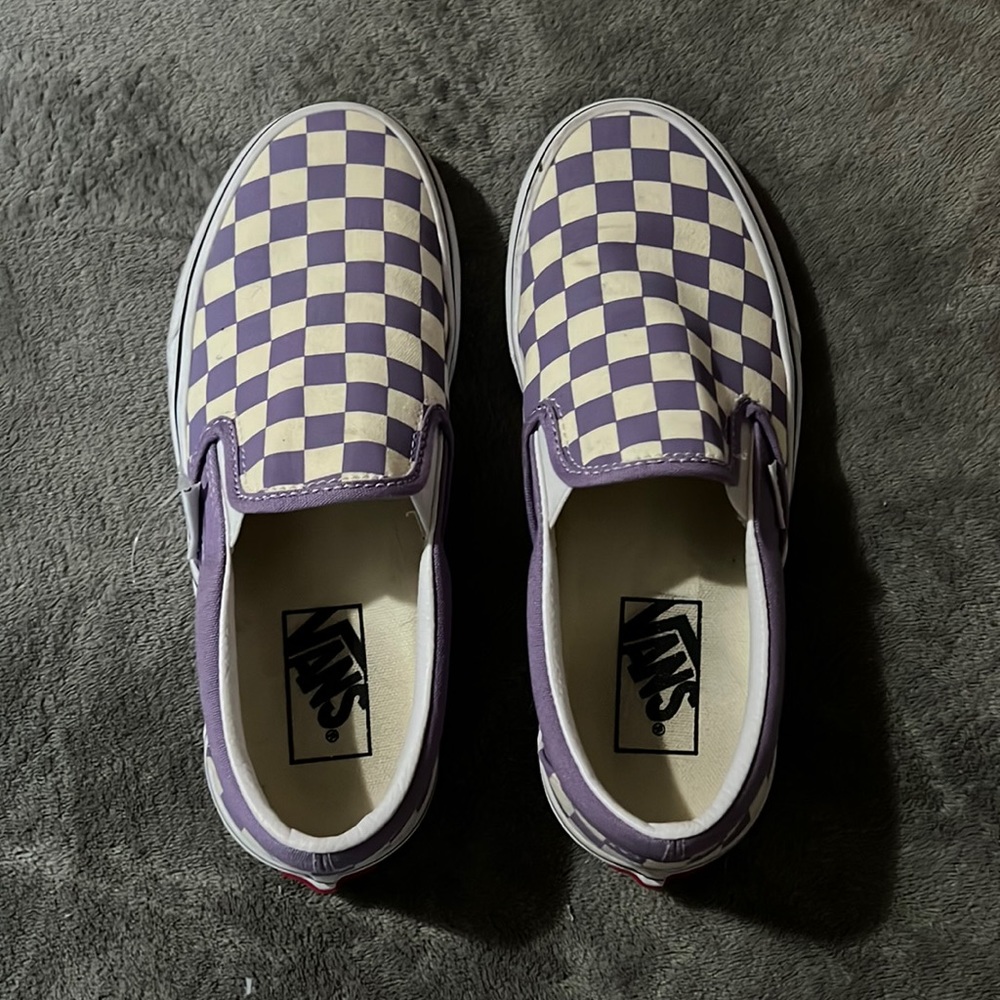 Vans slip on-worn one time-wrong size. Smoke free, 🐶 friendly, clean home.